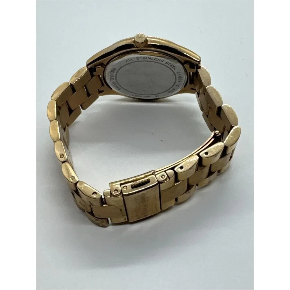 Michael Kors Mini Slim Sunway MK3457 Women's Rose Gold Analog Dial Watch JNA848